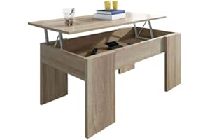 SHIITO | Modelo VINCCI- Mesa de Centro Elevable | Moderna y Funcional | Acabado en Cambrian - 45,3x90x50 cm