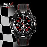 Grand Touring Sportuhr mit topaktuellen roten Ziffern - Präzessionsuhrwerk - Analog