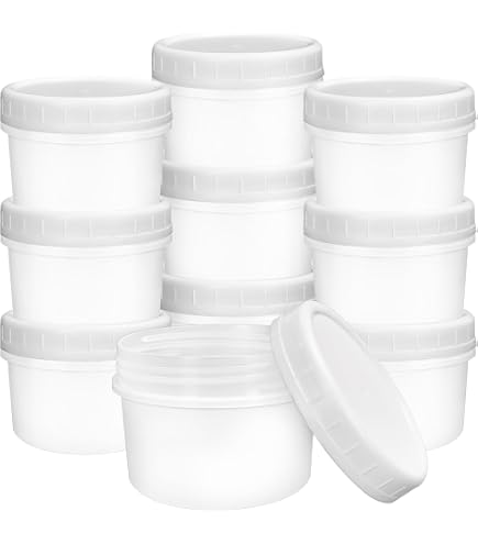 Produktbild von 10x 50 Ml Kunststoffdose PP – Schraubdose, Rund, Klarsichtig, Laborqualität (Deutschland)