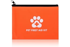 ShiQiao Spl Dog Cat First Aid Kit for Pet Owners Emergency Portable Pet Medical Pouch for Dogs Cats Medical Kit for Home Travel Animal Rescue Organiser Pouch
