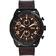 Fossil Mens Bronson Stainless Steel Watch Fs5713, Brown