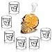 Produktbild Kristallglas Shotglas Schnapsglas, Totenkopf, doppelwandig, transparent, glas, Carafe(550ML) With 6 Pcs 75ML Glasses, Carafe(550ML) With 6 Pcs 75ML Glasses