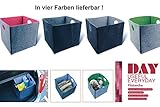 Aufbewahrungsbox DAY Filztasche fuchsia – grau meliert - 7
