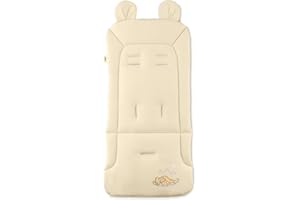 hauck Colchoneta para Silla de Paseo Universal - Funda Carrito Bebe y Remolques de Bicicleta para Niños, Algodón, Transpirable, Suave, Fácil de Fijar, Verano e Invierno - Simba