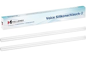 Mellbree Voice Silikonschlauch für Stimmtherapie und Stimmtraining – Ideal für Logopädie, Sprachrehabilitation und professionelle Stimmpflege (Transparent, nur 2 Silikonschlauch)
