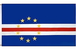 AZ FLAG - Drapeau Cap Vert - 150x90 cm - Drapeau Cap-Verdien 100% Polyester Avec Oeillets Métalliques Intégrés - Pavillon 110 g