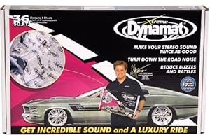 Dynamat 10455 Xtreme Bulk Pack - Nine 18" x 32" pieces of Dynamat Xtreme. Stop vibration and reduces road noise. For use on rear decks, doors, floors and the boot