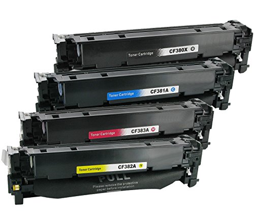 4 Toner kompatibel für HP CF380X, CF381A, CF382A, CF383A SET - 2