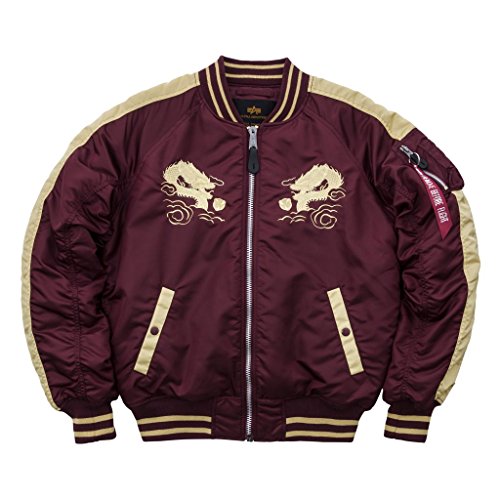 Preisvergleich Produktbild Alpha Industries Japan Dragon Jacke Rot / Gelb M