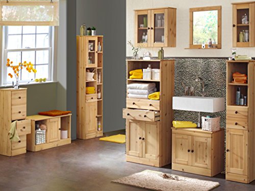 LifeStyleDesign 973144 Hängeschrank Ida, 50 x 20 x 60 cm, kiefer, gebeizt gewachst - 2