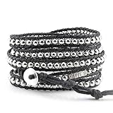 DOTS ORIGINALS Armband - Hochwertiges Wickelarmband aus liebevoller Handarbeit - Damenarmband mit unvergleichlichem und zeitlosem Design - Armschmuck für Damen