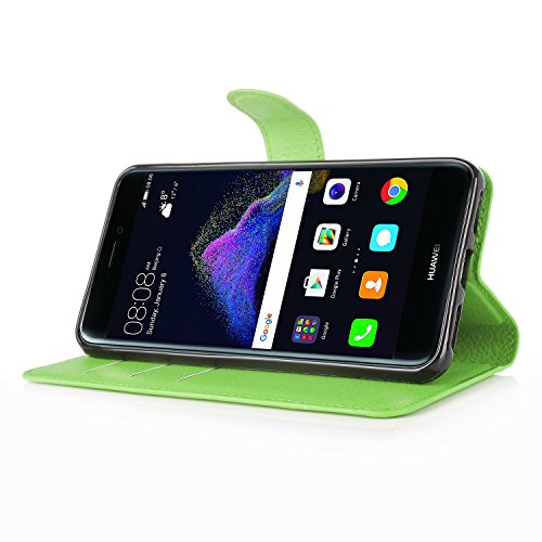 Huawei P8 Lite 2017 Hülle, IVSO Hohe Qualität Advanced Shock Absorption Technology Case Folio Tasche Cover für Huawei P8 Lite 2017 Smartphone (Für Huawei P8 Lite 2017, Grün) - 4