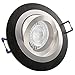 Produktbild 1er Set Einbaustrahler NOBLE S2 Schwarz Aluminium; 230V GU10; SMD LED 7,5W = 70W; DIMMBAR; Warm-Weiß; schwenkbar; drehbar; Einbauleuchte Einbauspot Downlight