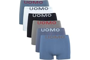 Channo Boxers de Licra Sin Costuras Suaves y Cómodos para Hombre. Packs Rayas Calzoncillos