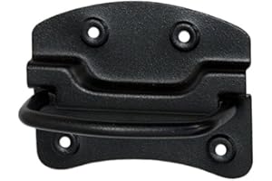 KeyMet Black Powder Coated Pull Handle for Tool Box Storage Box, 110 x 80 mm, Stainless Steel, 1 count