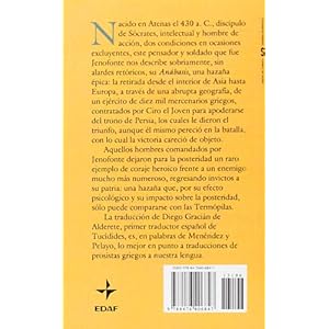 Anabasis.-La Retirada De Los Diez Mil (Biblioteca Edaf)