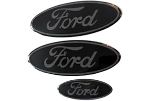 CUSTOM D LTD Ford Gel Badge Overlays - Custom Emblem Decals for Ford Logo - Easy Peel & Stick, Waterproof & UV-Resistant - Compatible with Most Ford Model Cars Focus Fiesta etc