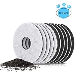 Domipet Filtres pour Fontaine à Chat Chien Animaux,Filtre Fontaine,Filtre à Eau pour Fontaine à Eau pour Chats Chiens,Filtre de Rechange Remplacement pour Chat Chien,Santé et sécurité(Pack de 10)