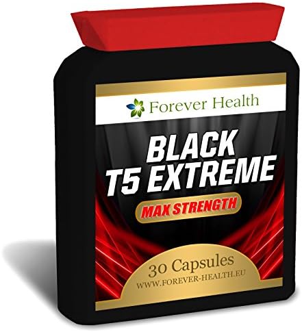 T5 Black EXTREME * Strongest LEGAL FAT BURNER * Specially Formulated for Super Fast Weight Loss and Boost Metabolism - Lose Up 6 KILOS In 8 Weeks ! 30 Tablets - FREE UK DELIVERY + FREE Diet Plan - Lose Weight And Slim Fast With These SUPER STRONG Slimming Pills ! Contains GREEN TEA EXTRACT , BLACK SOY BEAN and Other Natural Herbal Ingredients To Raise Metabolism and Lose Weight FAST !
