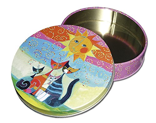 Fridolin F17926 Untersetzer für Gläser aus Metall / Kork Rosina Wachtmeister Set, 4 Stück in Metallbox - 2