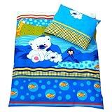 BABYLUX 2 tlg. Set Bezug für Kinderwagen Garnitur Bettwäsche Kissen Decke 60 x 78 cm