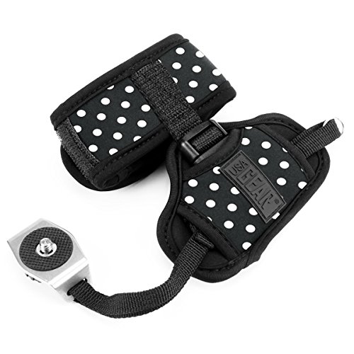 USA Gear Dragonne Grip Sangle Poignet Rapide Appareils Photo Num  riques R  flex et Bridge - Bracelet en N  opr  ne Ajustable Pour Nikon  Canon  Pentax  Panasonic Lumix Et Plus