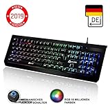 ✅ LANGLEBIG + GARANTIE. Mit ihren 1,26 kg ist die KLIM Domination auch nicht gerade leicht. Dies lässt sie vollständig stillstehen, während Sie spielen. Es handelt sich um ein stabiles Produkt, das darauf ausgelegt ist, ein Jahrzehnt zu überdauern. Verstärktes Kabelgeflecht. Vergoldeter USB Anschluss. Neue, langlebige Beschichtung. Sie hat eine 5-jährige Garantie, was in der Elektronik außergewöhnlich ist. Es handelt sich um einen risikofreien Kauf.