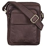 comprar bandolera cuero hombre Características: Dimensiones: aprox.19 x 27 x 9 cm | Modelo: Jannis | Peso: 500 gramos | Material: piel de vaca genuina | Para hombres | Fabricante: STILORD | Compatibilidad: compartimiento (sin relleno) para iPads de 9.7 pulgadas (17 x 24 cm)
