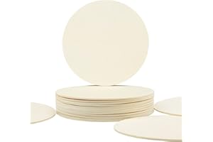 DOITEM Cerchio in Legno, 16 Ritagli di Legno, 15cm, per Lavori Artigianali