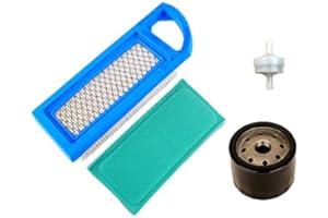 OXOXO Carkio 698083 Filtre à air avec filtre à huile 795890 394358 Filtre à carburant Compatible with moteurs de tracteur Briggs & Stratton Intek 15,5 et 17-17,5 CV