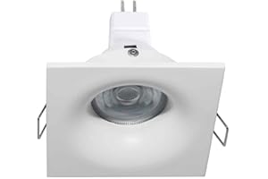 PLANETITALY Faretto incasso soffitto foro 68mm, Bassa Tensione 12V, Tenuta Stagna IP65, Trasformatore e Lampadina LED 8W GU5.3 650 Lumen Inclusi, Ideale per Box Doccia, Bagno Turco, Vasca, Sauna, Barca