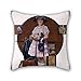 Produktbild beautifulseason Ölgemälde Norman Rockwell – Vacation 's Over (Girl zurückkehrt von der Sommer-Reise) Überwurf Kissen Fall 40,6 x 40,6 cm/40 von 40 cm für Seat, Frau, Liegestuhl, Küche, Outdoor, Kinder Jungen W