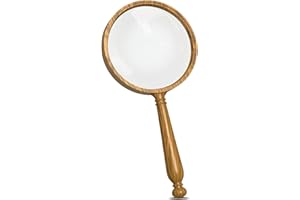 NANAOUS Loupe Vintage 10 x 75 mm, Loupe Grossissante, Loupe Enfant pour Loupe de Lecture Antique Incassable pour Les Loisirs de Lecture, Les Amateurs de Livres, Les Personnes Âgées, Les Scientifiques