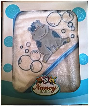 Nancy Baby Bathrobe Triangular for the Baby Bath Towels Fondo bianco