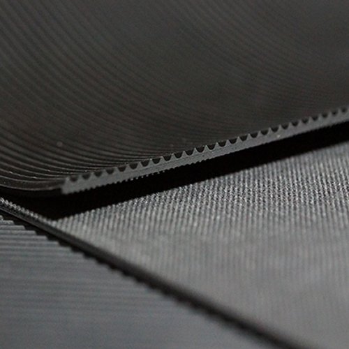 Kabelschutzmatte 0,50 x 10m [Größe wählbar] Stärke: 3 mm | Kabelmatte | Feinriefenmatte| Farbe: SCHWARZ - 5