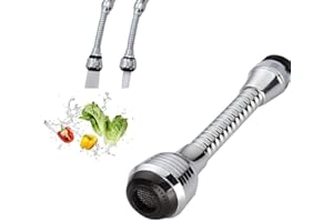 Fonyiunce Robinet d'eau Pivotante,Extension Robinet pour Douchette Evier Cuisine,Rallonge Robinet Cuisine Filtre D'extension Pivotant Aérateur De Robinet Pivotant À 360°,pour Cuisine et Salle de Bain