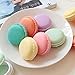 Produktbild DEBON Cute Gefälschte Macaron Aufbewahrungskoffer Mini Pill Box Schmuck Veranstalter Pille Fall Container Pack von 6 Bunte Künstliche Makronenform Candy Foto Requisiten Hochzeit Dekor Pretend Play Toy