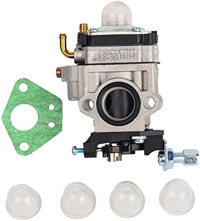 OuyFilters Carburetor + Gasket + Primer Bulb for Earthquake E43 E43CE E43WC Auger MC43 MC43E MC43CE MC43ECE MC43RCE Tiller MD43 WE43 WE43E WE43CE Edger Replaces 300486