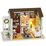 ♡DIY Miniatur-Puppenhaus kann Kreativität und Phantasie der Kinder pflegen; Trainiere die Geduld, Umsicht und ein Gefühl der Leistung