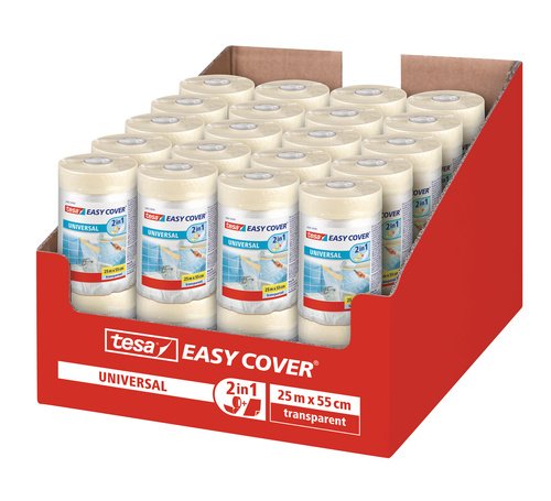 Tesa 210291 - Cinta y pl stico protector universal 25 m x 550 mm Tesa 210291 - Cinta y pl stico protector universal 25 m x 550 mm
