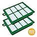 Produktbild SPARSET - 2 HEPA Filter geeignet Für PHILIPS Ergofit: FC 9250...9269, Jewel: FC 9050...9079, Marathon: FC 9200...9218