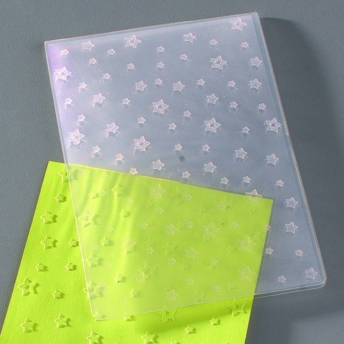 Embossing-Prägefolder/ -schablone Sterne 10, 6x15cm - 2