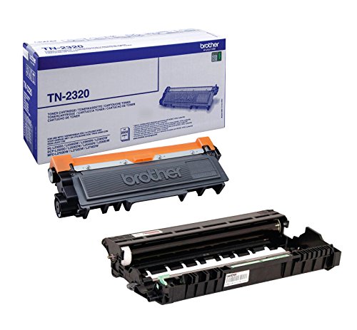 1x Set Original Brother Toner TN2320 + Trommel DR2300 für Brother MFC-L 2740 DW - BLACK- Leistung ca. 2600 / 12000 Seiten bei 5% Seitenabdeckung