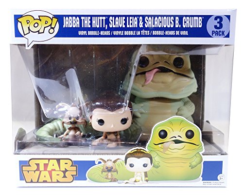 Star Wars Return of the Jedi Exclusive Jabba, Slave Leia & Salacious B. Crumb...