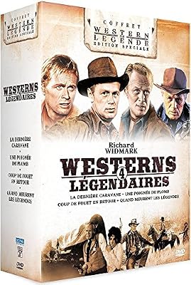 Sidonis Calysta Richard Widmark - 4 westerns légendaires : Coup de Fouet en Retour + Une Poignée de Plomb + La Dernière Caravane + Quand meurent les légendes