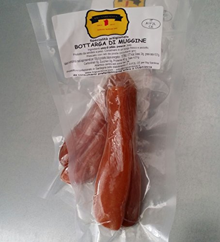 Bottarga di muggine dalla Sardegna, in baffe (intera), pezzatura 80 / 100 grammi