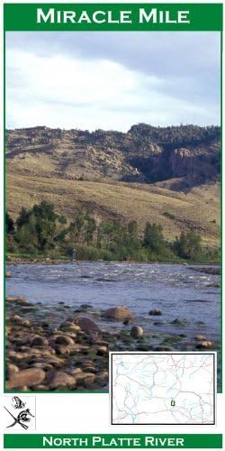 North Platte River: Miracle Mile 11x17 Fly Fishing Map by Wilderness Adventures Press