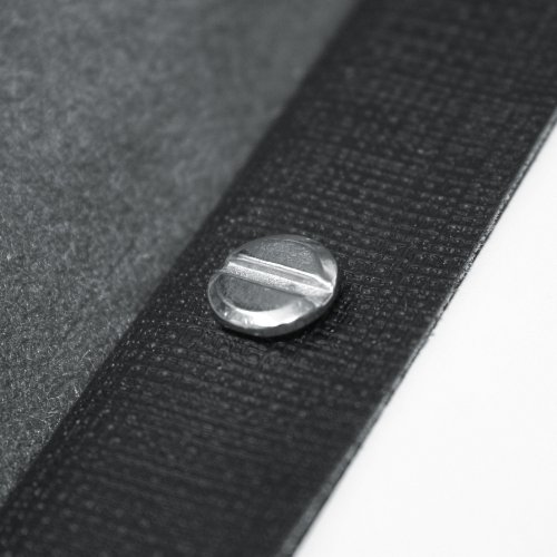 Sigel SM131/5 Speisekarten-Mappe mit Buchschrauben-Bindung für A4, 5-er Pack, schwarz - 5