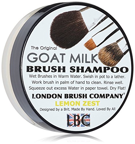 LONDON BRUSH COMPANY Pure Goat Milk Solid Brush Shampoo, Lemon Zest 28 g