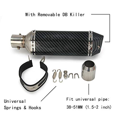 Carbone Silencieux Giannelli universel motos 2T D26mm